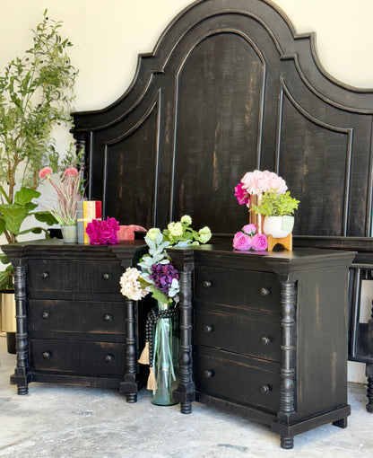 Madison Nightstand-Handrubbed Black