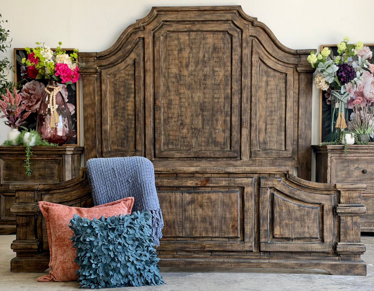 Eden King Bed-Pecan