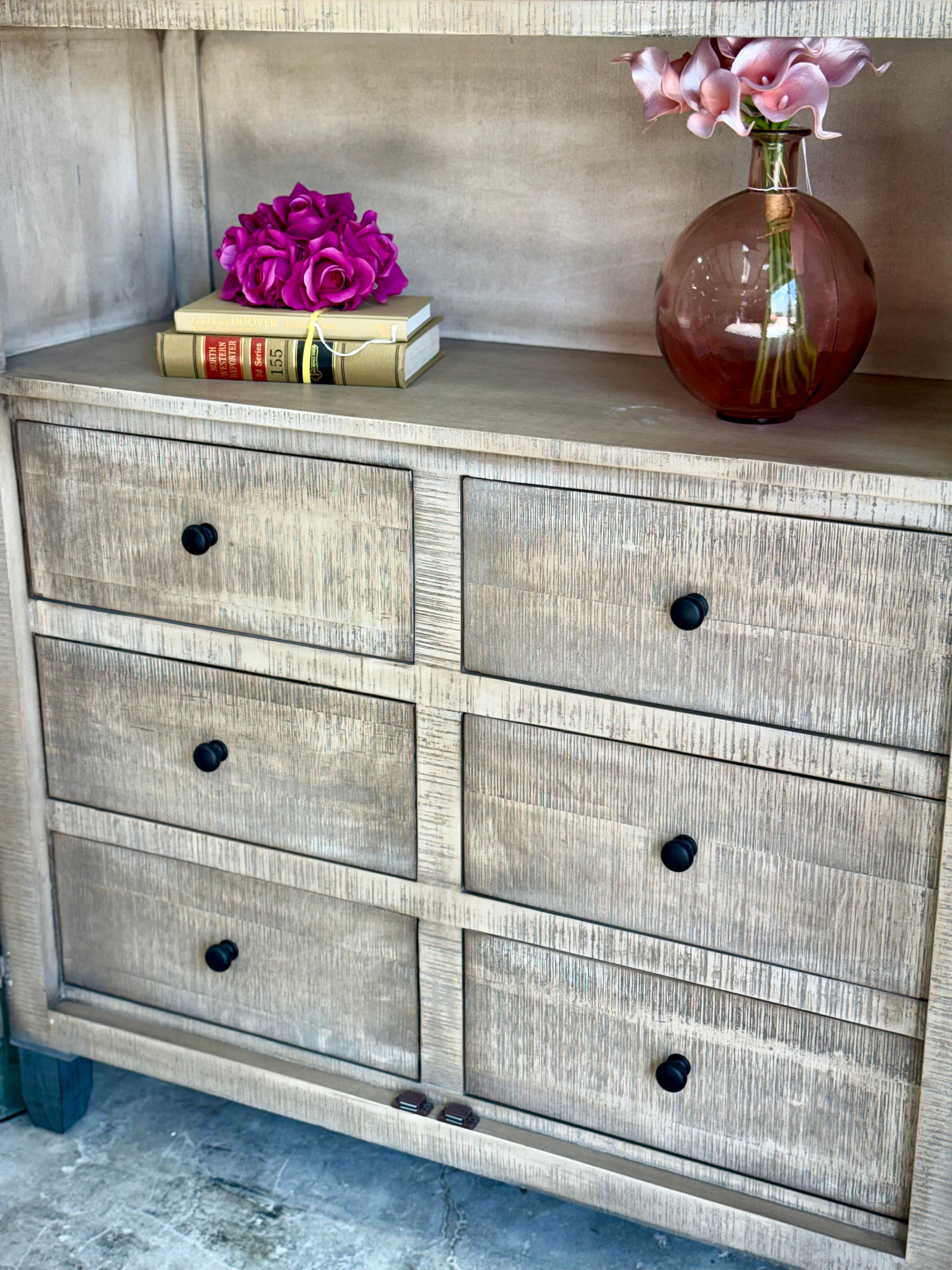 Melody Domed Vitrine- Blue Dusk/Cappuccino