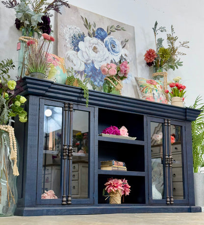 BLAKELY 4 Door Console-Deep Blue