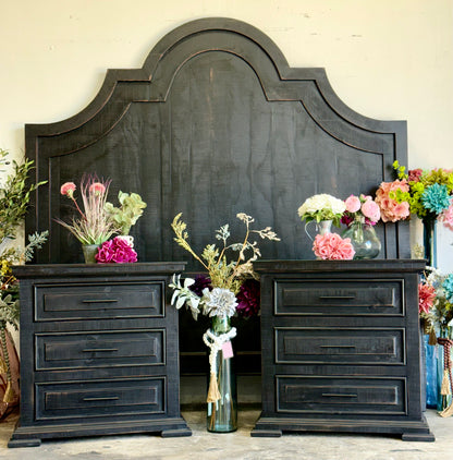 Jessica Nightstand-Handrubbed Black
