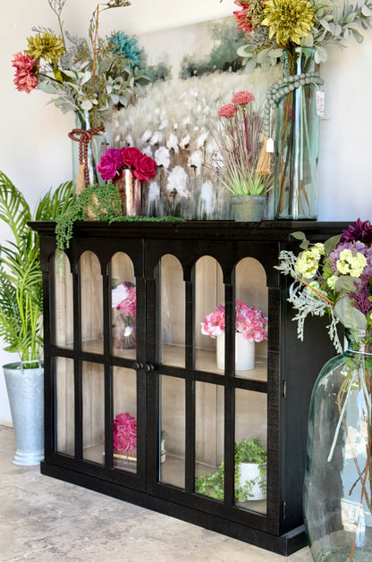 Gia 2 Door Console-Black/Dove
