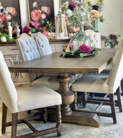 Hannah 7 Foot Dining Table Set With Chairs-Honeywood™