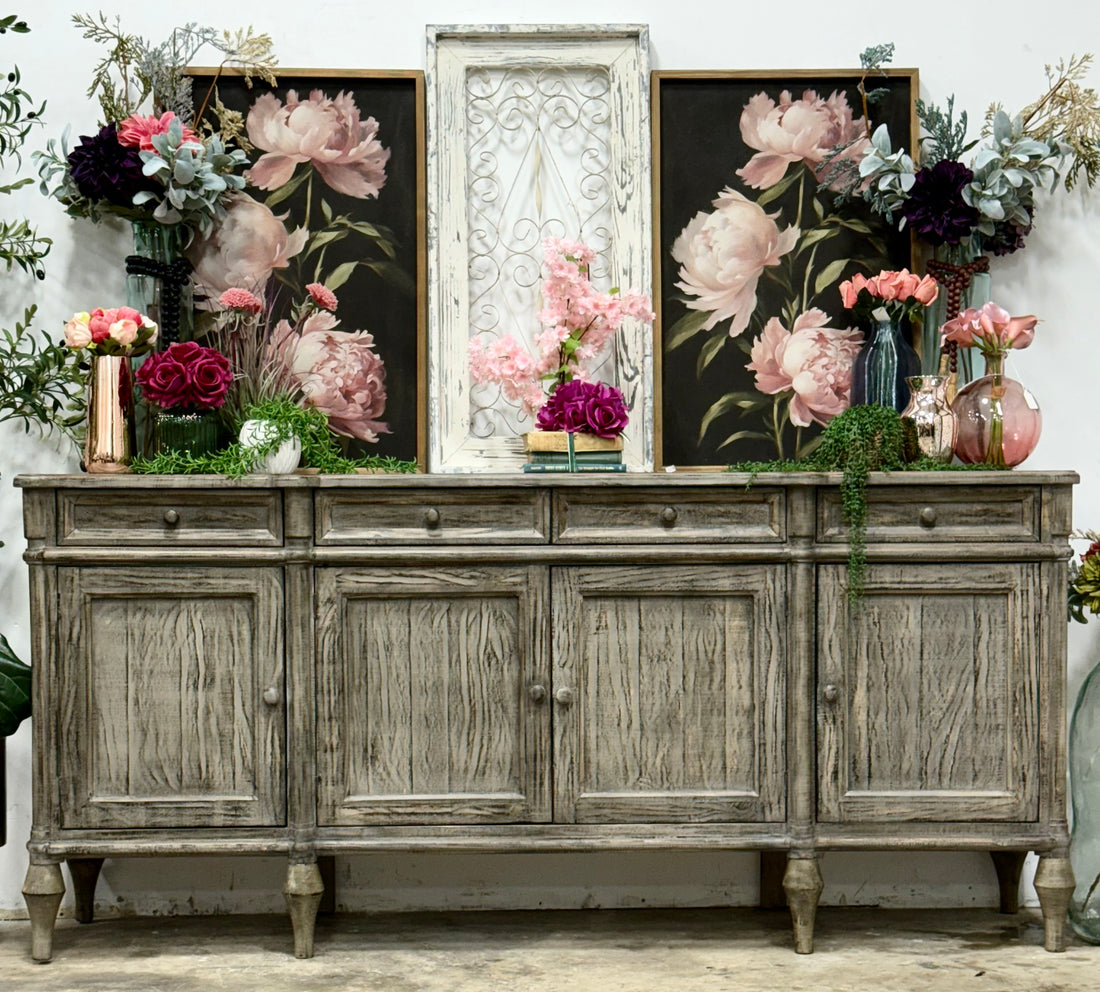 Celine 4 Door Console-Inkstone