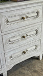 Cora Console-White Wheat/Gold