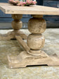 Myla 8 Foot Rounded Pedestal Table-Sandstone