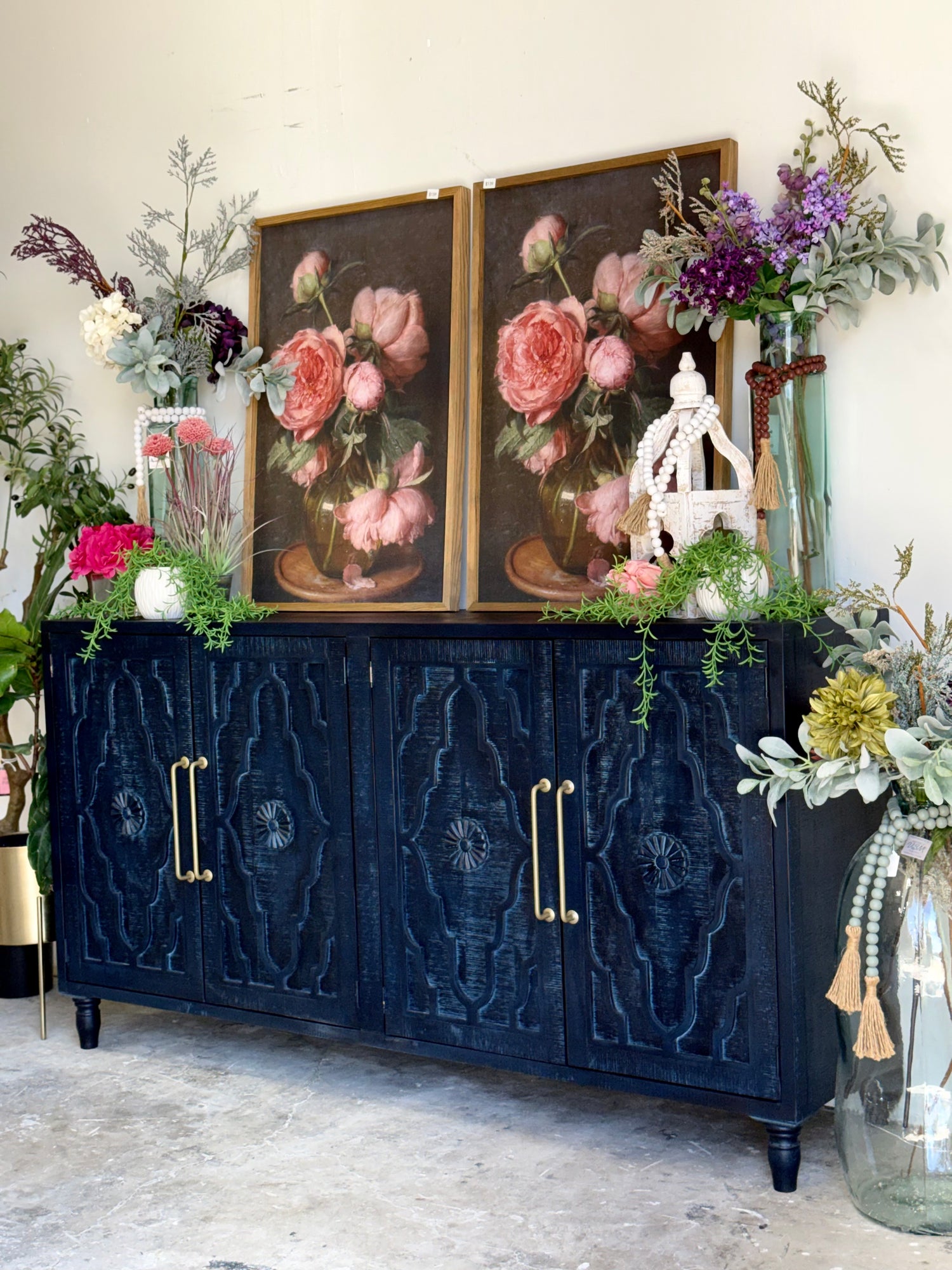 Celeste 4 Door console- Deep Blue/Gold