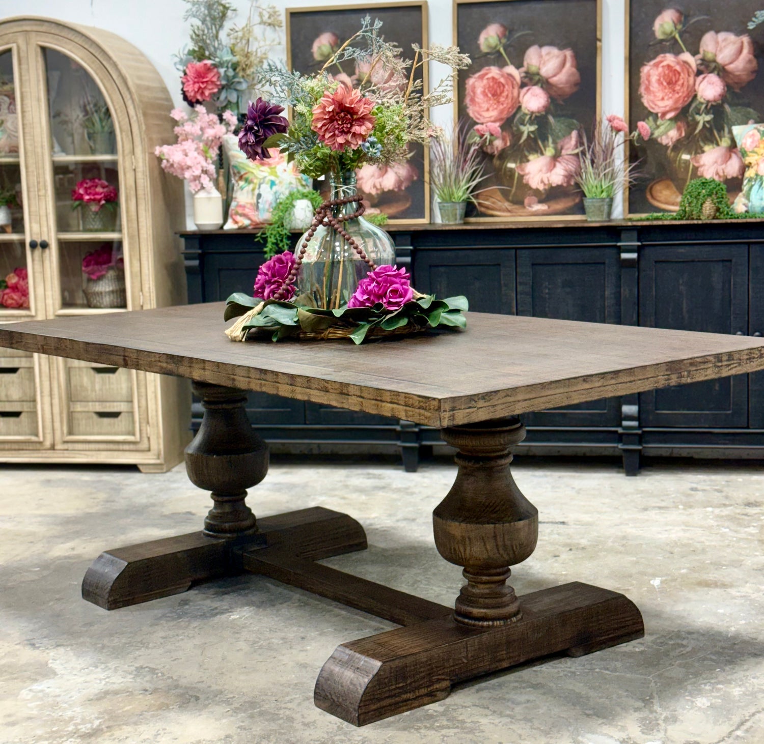 Hannah 7 Foot Dining Table Set With Chairs-Honeywood™