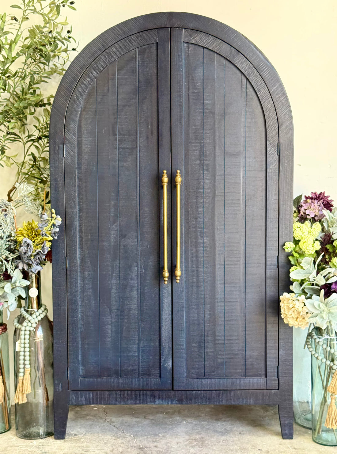 Georgia Domed Vitrine- Deep Blue/Gold