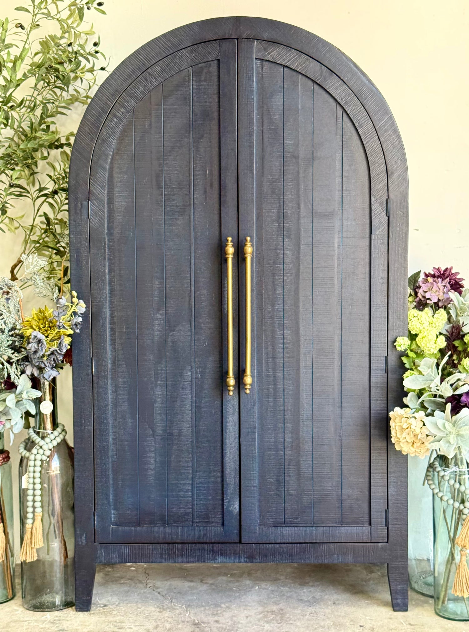 Georgia Domed Vitrine- Deep Blue/Gold