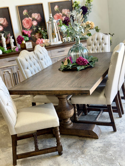 Hannah 7 Foot Dining Table Set With Chairs-Honeywood™