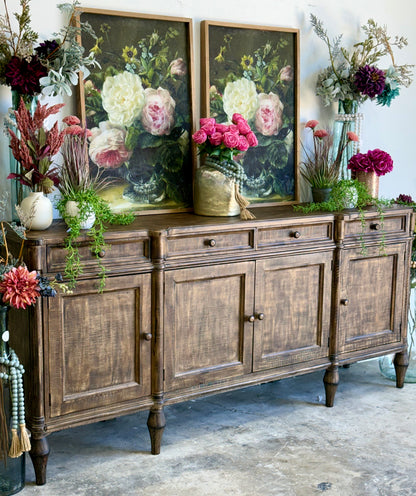 Celine 4 Door Console-Pecan