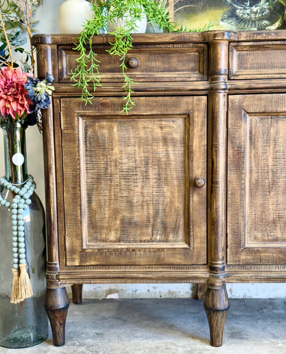 Celine 4 Door Console-Pecan