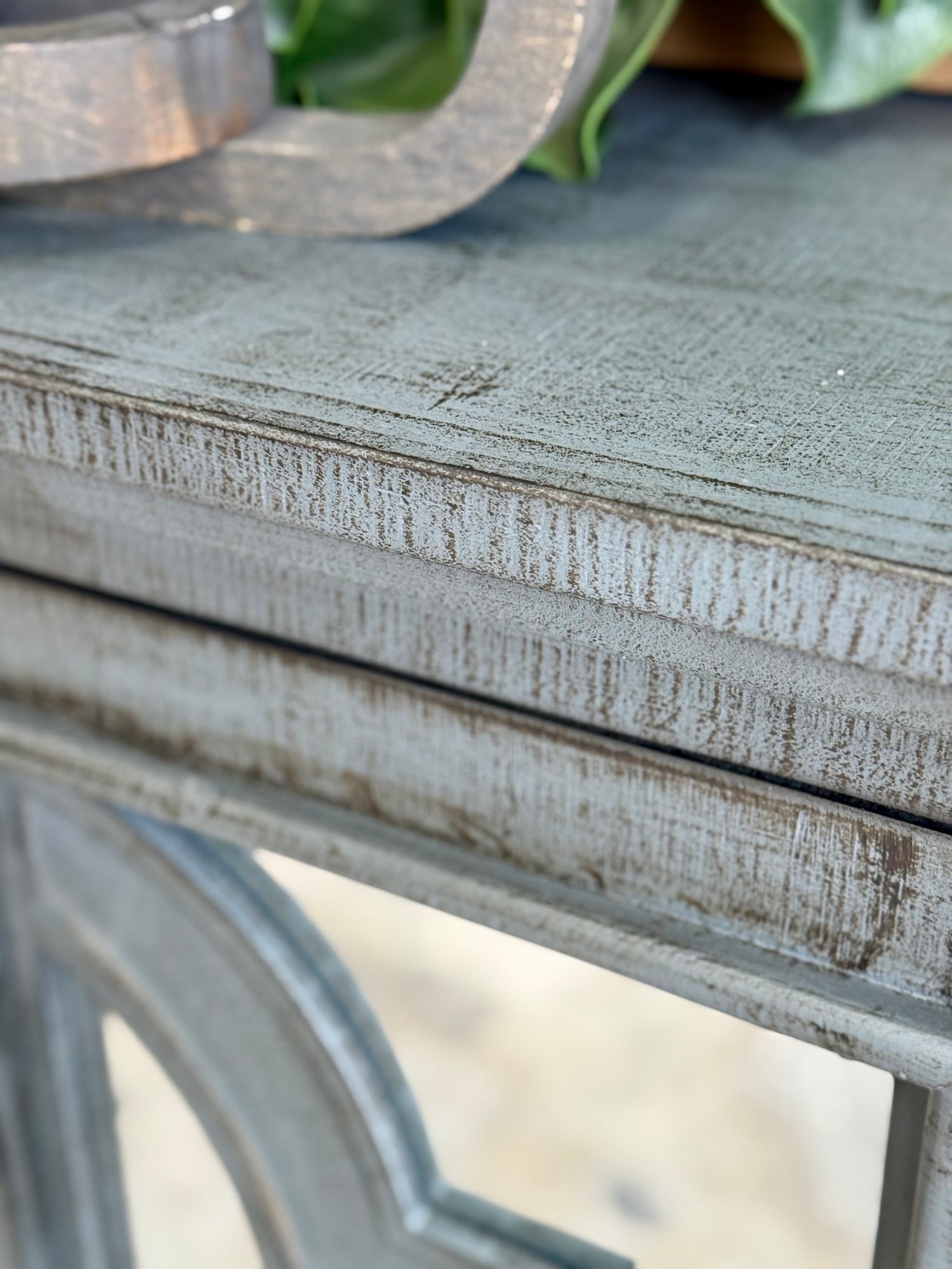 Morgan 4 Door Console With Mirrors-Blue Dusk