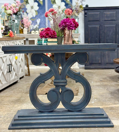 Harp Entryway Table-Blue Haze™