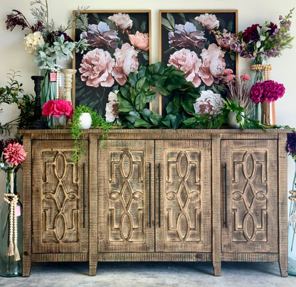 Ivy 4 Door Console-Amberwood