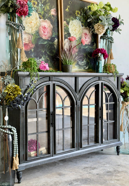 Colette Console-Blue Dusk/Cappuccino