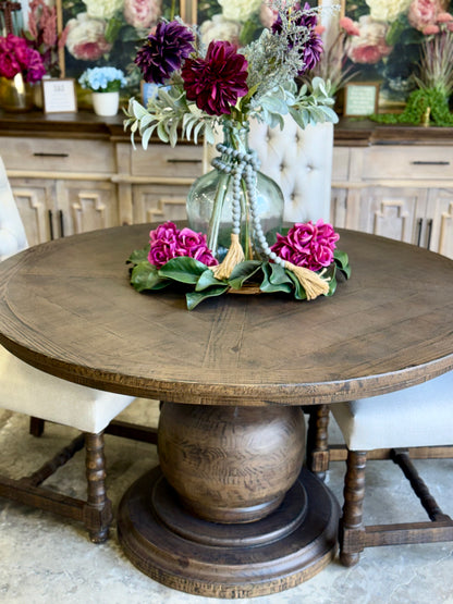 Lilly 54" Round Pedestal Dining Table-Honeywood™