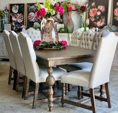 Sophie 7 Foot Dining Table With 8 Chairs-Honeywood™