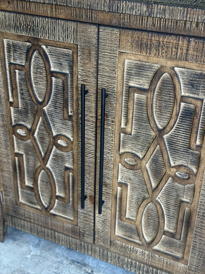 Ivy 4 Door Console-Amberwood