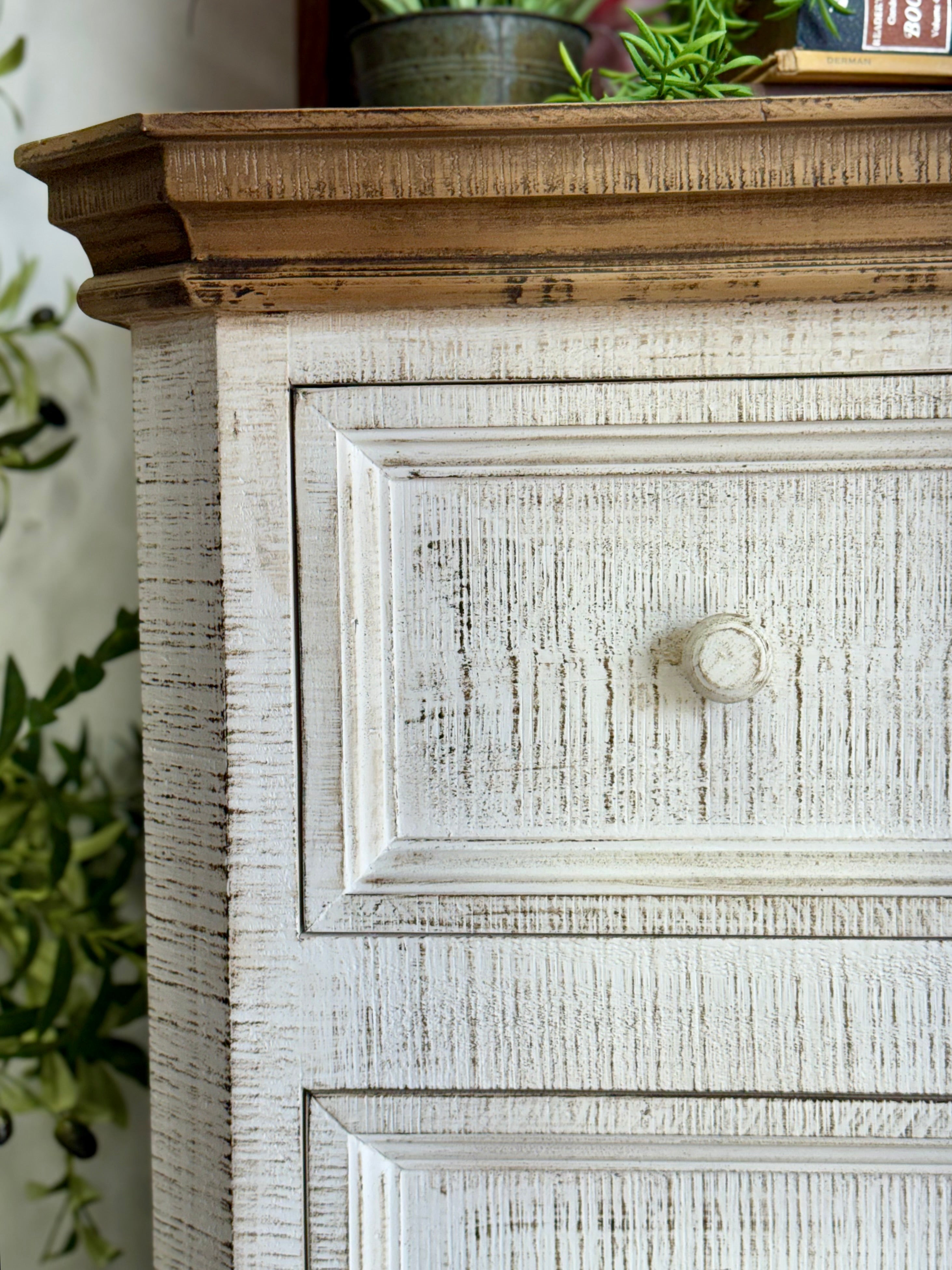 Eden Chest of Drawers-White Wheat/Sandstone