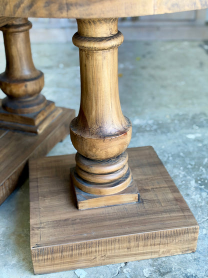 Brooklyn Round Side Table-Timber