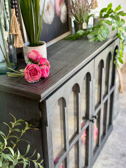 Gia 2 Door Console-Blue Dusk/Cappuccino