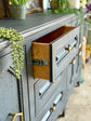 Cora Console-Blue Haze/Gold