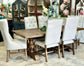 Hannah 7 Foot Dining Table Set With Chairs-Honeywood