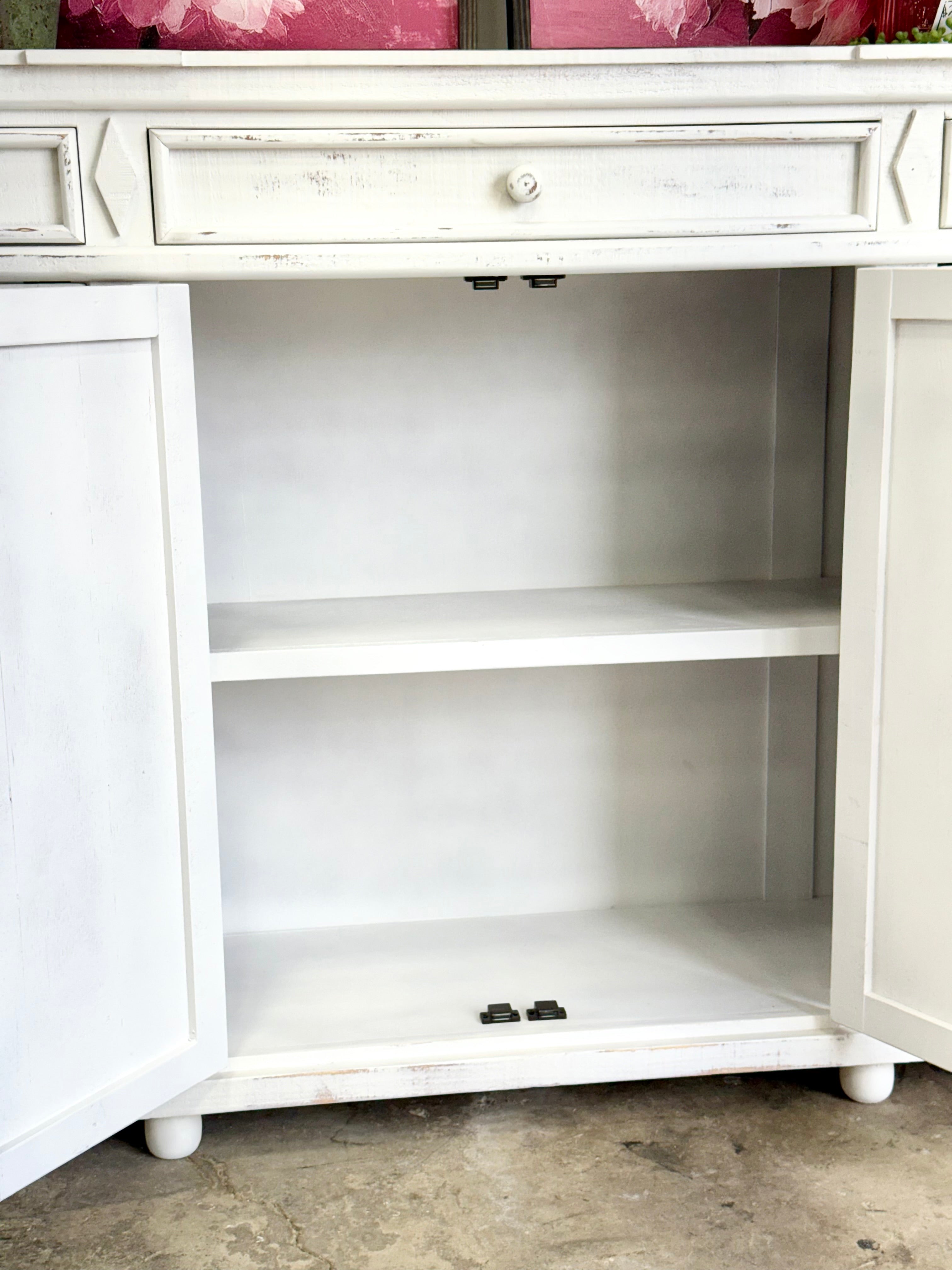 Julia 4 Door Console-Whisper White