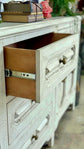 Cora Console-White Wheat/Gold