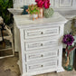 Charlotte 4 Drawer Oversized Nightstand-Whisper White