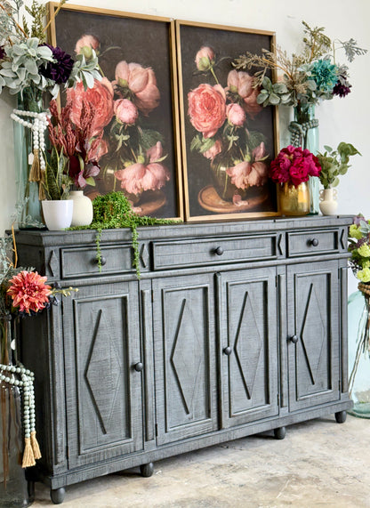 Julia 4 Door Console-Blue Dusk