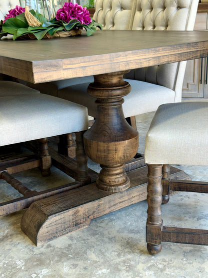 Hannah 7 Foot Dining Table Set With Chairs-Honeywood™
