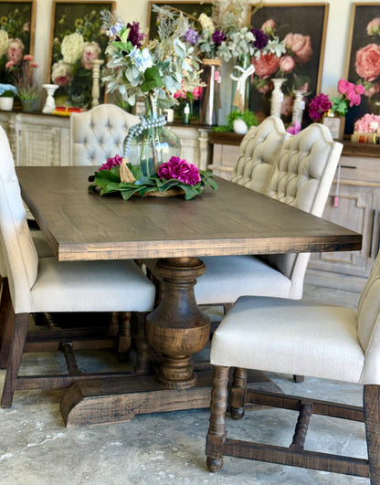 Hannah 7 Foot Dining Table Set With Chairs-Honeywood™