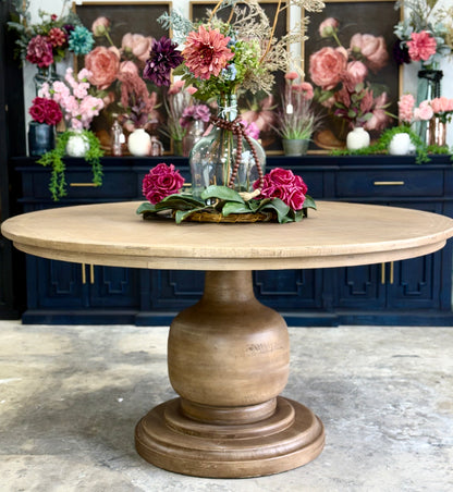 Lilly 60" Round Table-Cappaccino