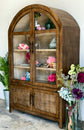 Rose Domed Vitrine-Honeywood/Dove