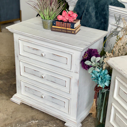Charlotte 3-Drawer Nightstand-Whisper White