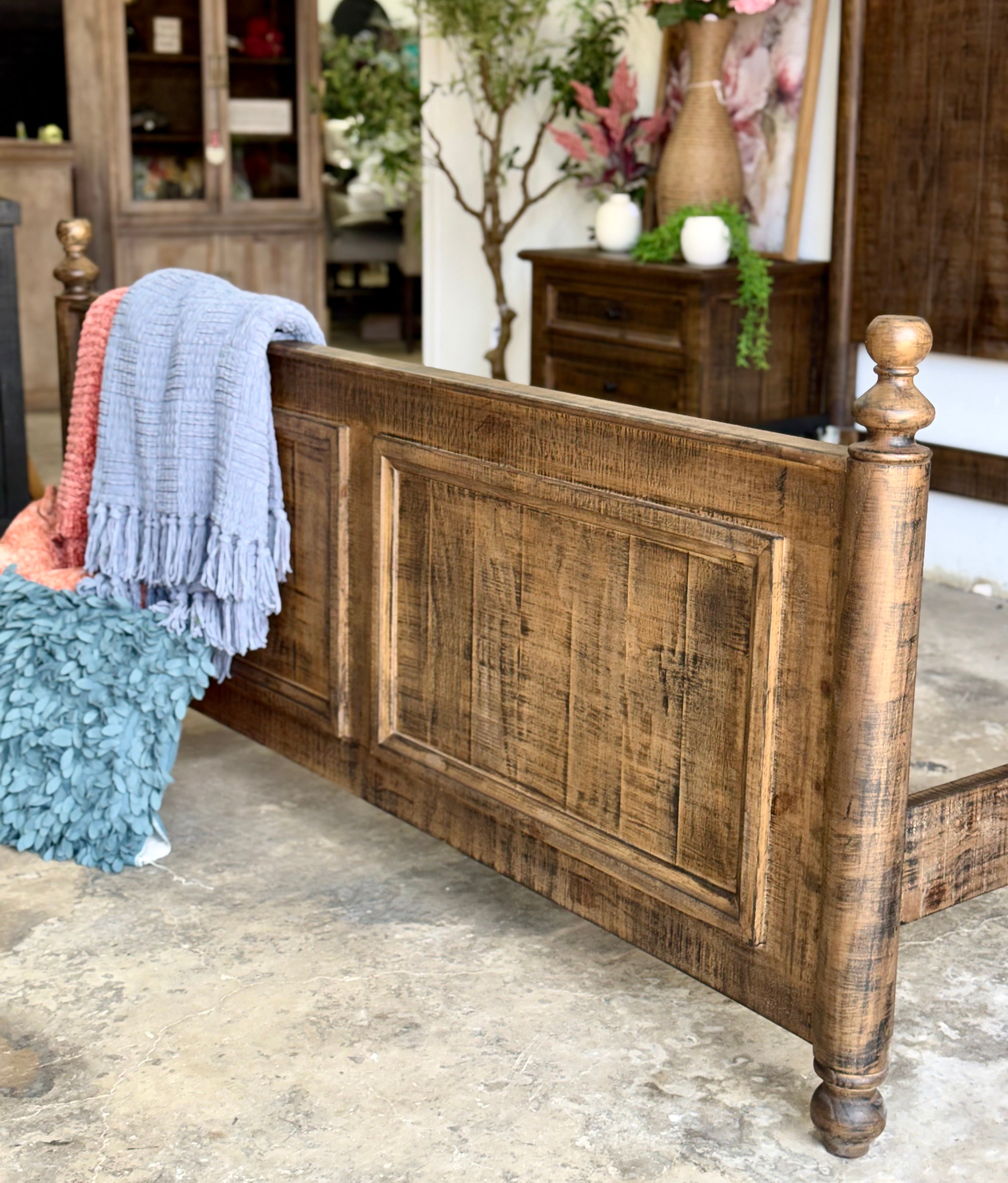 Adele King Bed- Honeywood