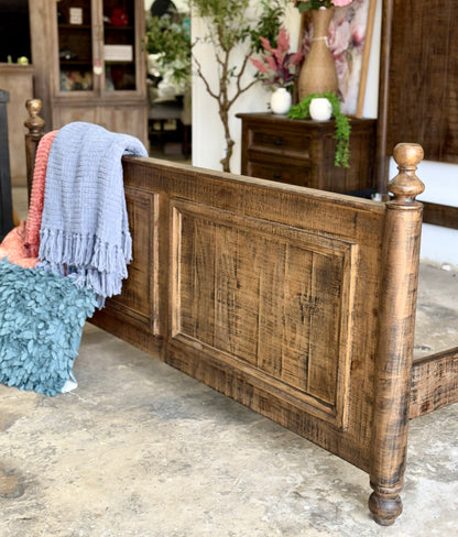 Adele King Bed- Honeywood