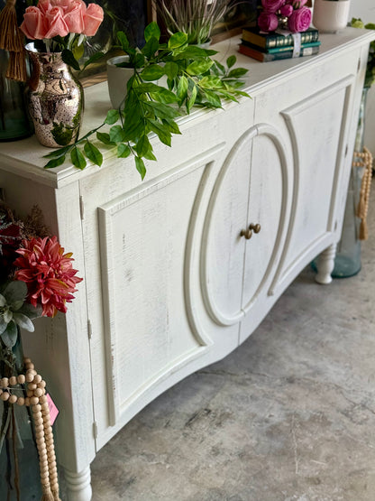 Natty Console- Frosted Linen