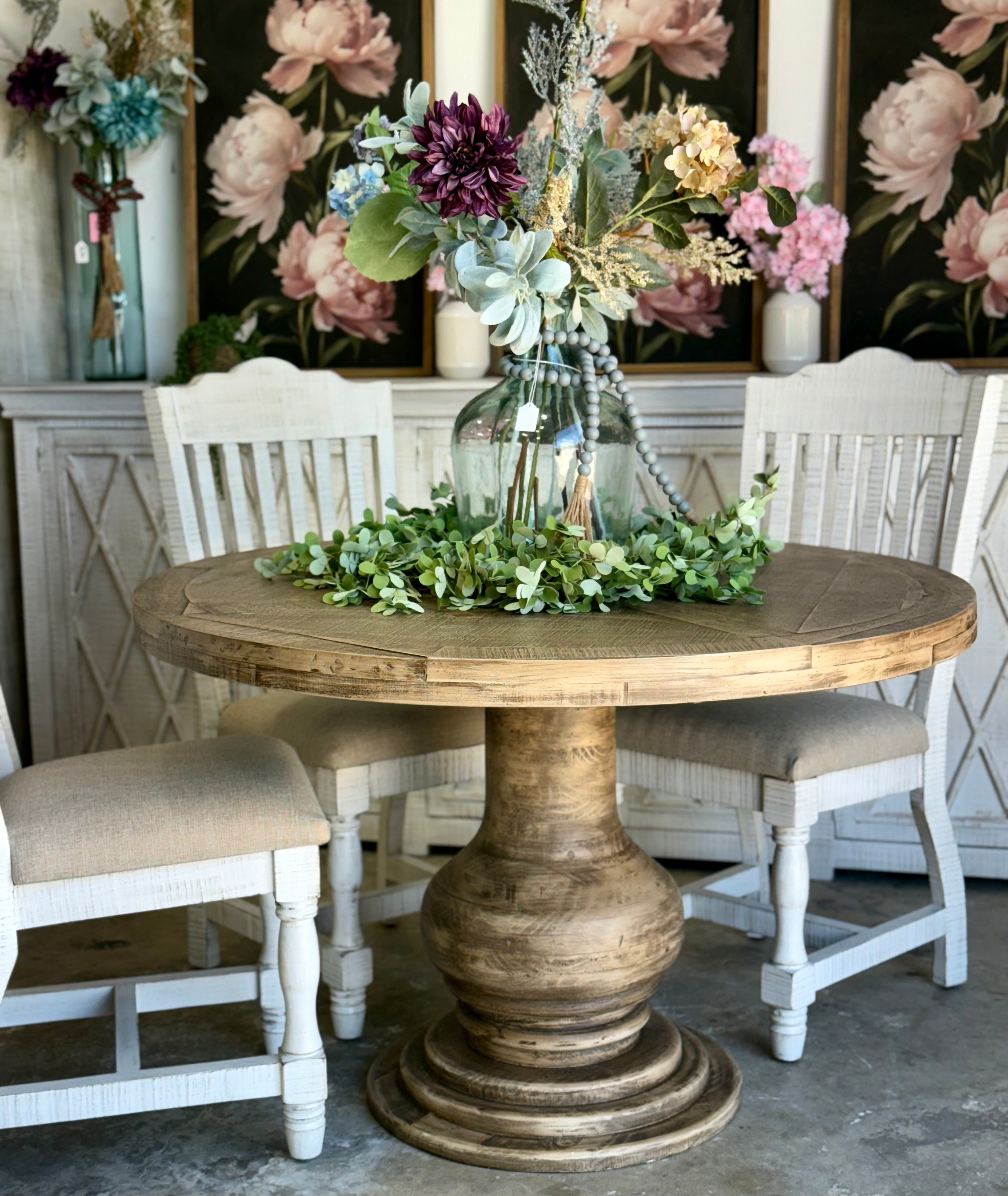 Clara 47&quot; Round Dining Table-Sandstone