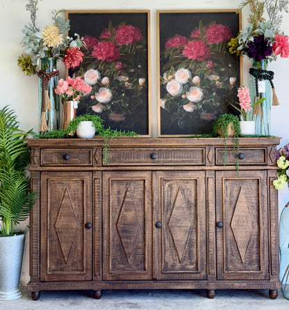 Julia 4 Door Console-Honeywood