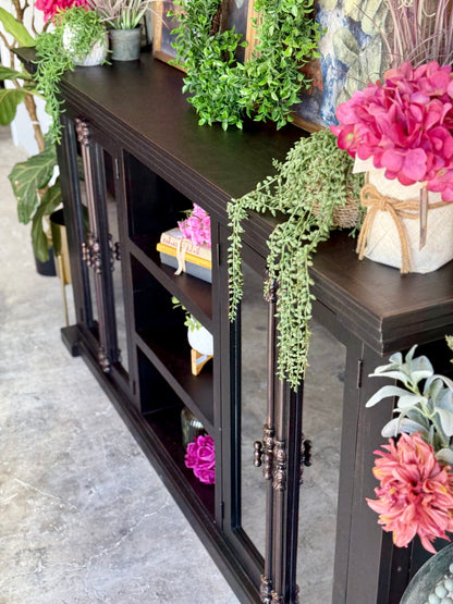 BLAKELY 4 Door Console-Handrubbed Black