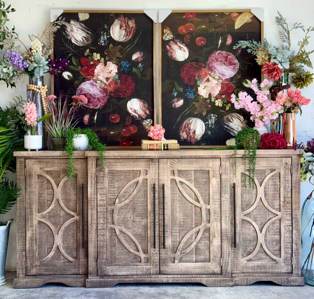 Circle Door Console-Sandstone