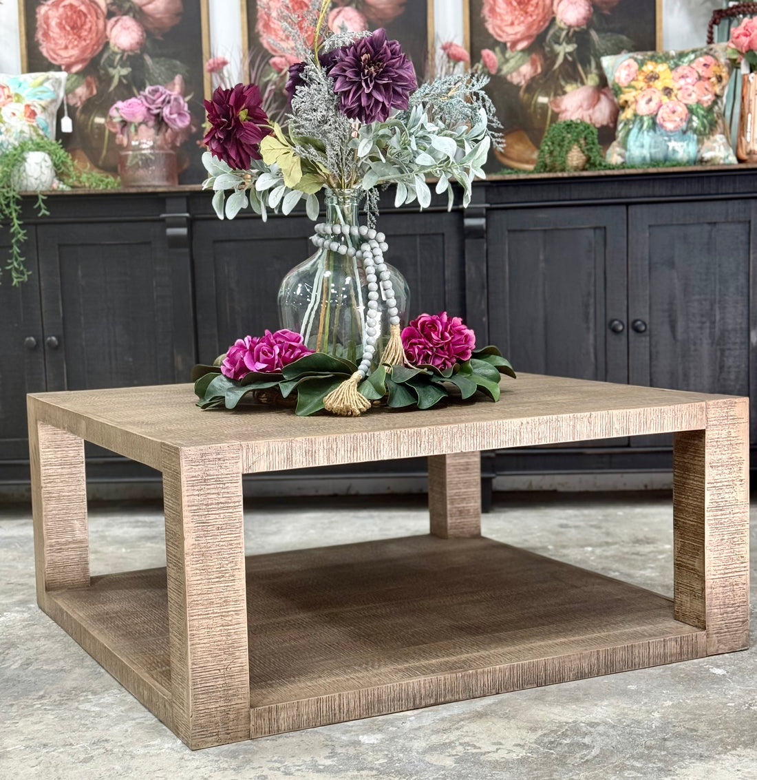 Bella Squared Coffee Table-Sandstone