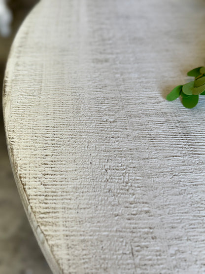 Callie 48&quot; Round Table-White Wheat