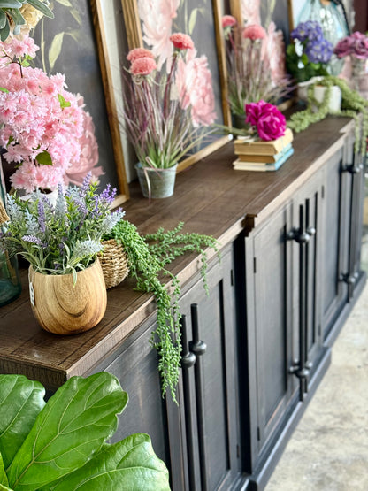 Kylie Console-Handrubbed Black/Honeywood™