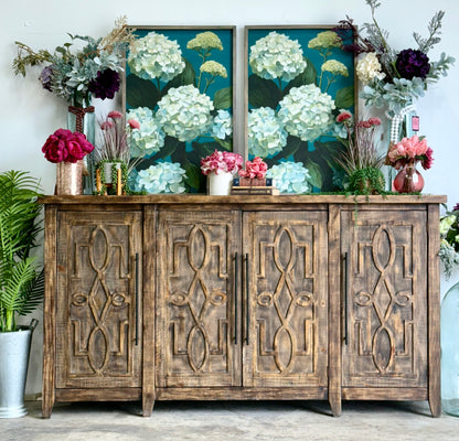 Ivy 4 Door Console-Pecan