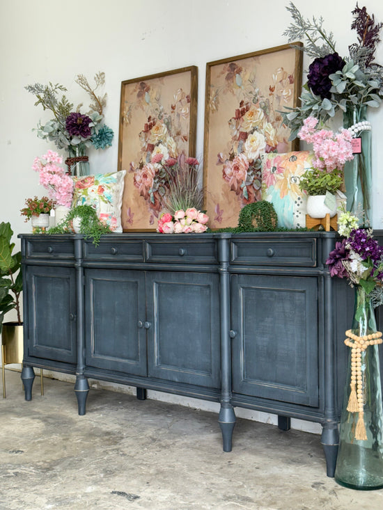 Celine 4 Door Console-Blue Haze